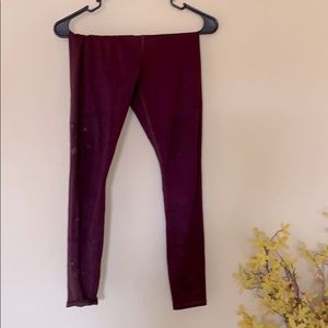Lululemon Maroon Leggings